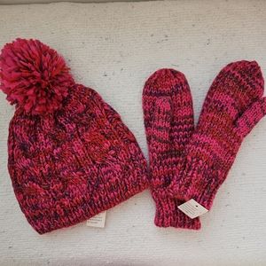 NWT Isaac Mizrahi Live! Hat and mitten set